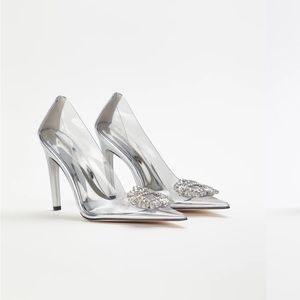 Size 8.5 Good American Cinder-F*cking-Rella Pump